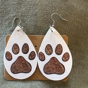 Faux leather earrings. $6 each or 3 for $15.